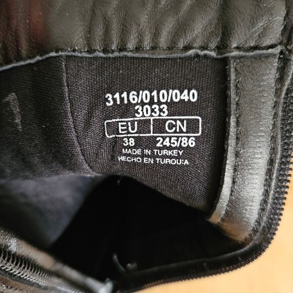 Zara Chunky Boots Lug Soles Side Zip BLACK Sz UE 38 US 7.5 - Picture 3 of 15